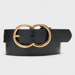 Banana Republic Black Double-Ring Belt size M